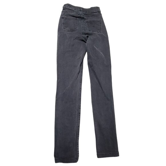 Nasty Gal Jeans Womens Size 6 Skinny High Rise Black Denim Pants - Picture 2 of 5